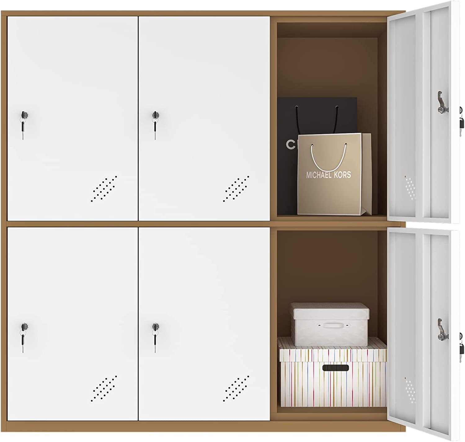 9 Door Metal Locker, Office Cabinet Locker,Living Room and School Locker  Organizer,Home Locker Organizer storage for Kids,Bedroom and office storage