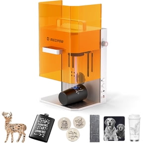 MECPOW X1 Laser Engraver, Dual Laser Engraving Machine with 10W Diode Laser and 2W Infrared Laser, 5000mm/s High Speed Laser Cutter for Wood, Acrylic, Metal, Plastic and DIY Crafts