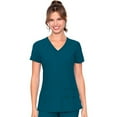 thumbnail image 1 of MED COUTURE Women V-Neck Racerback Top, Color: Caribbean, Size: S (8416-CARI-S), 1 of 5