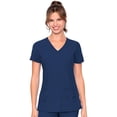 thumbnail image 1 of MED COUTURE Women V-Neck Racerback Top, Color: Navy, Size: M (8416-NAVY-M), 1 of 5