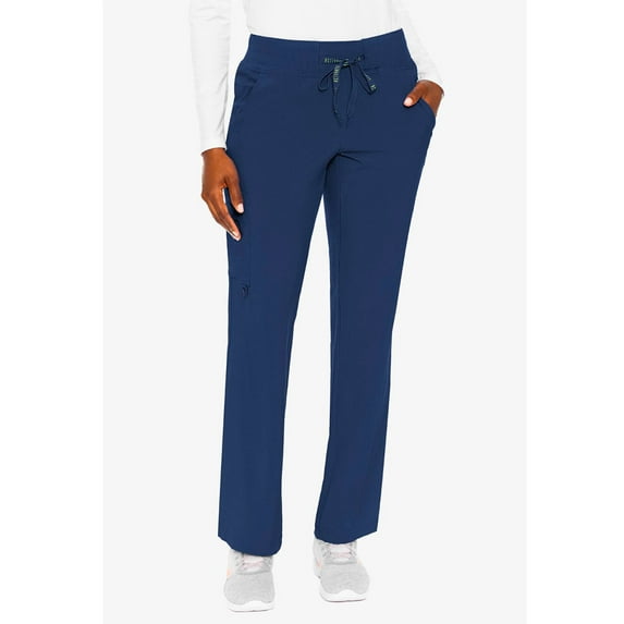 MED COUTURE Women Yoga 1 Cargo Pocket Pant, Color: Navy, Size: XS (8747-NAVY-XS)