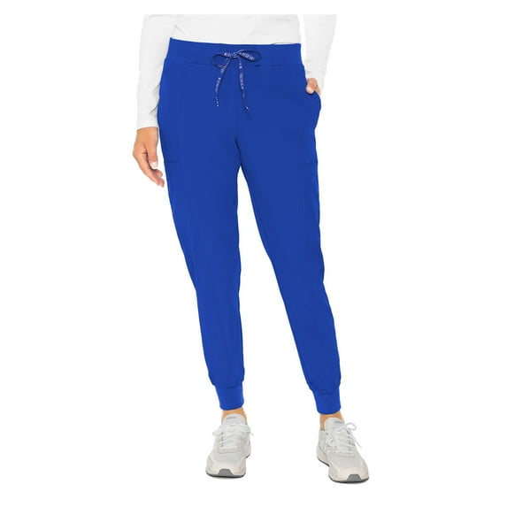 MED COUTURE Women's Moisture-Wicking Peaches Seamed Jogger, Color: Royal, Size: XS Regular (8721-ROYL-XS)