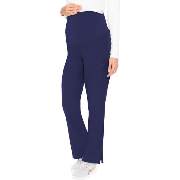 MedCouture Maternity Scrub Pants for Women Soft Stretch Pregnancy Scrubs Navy 2XL