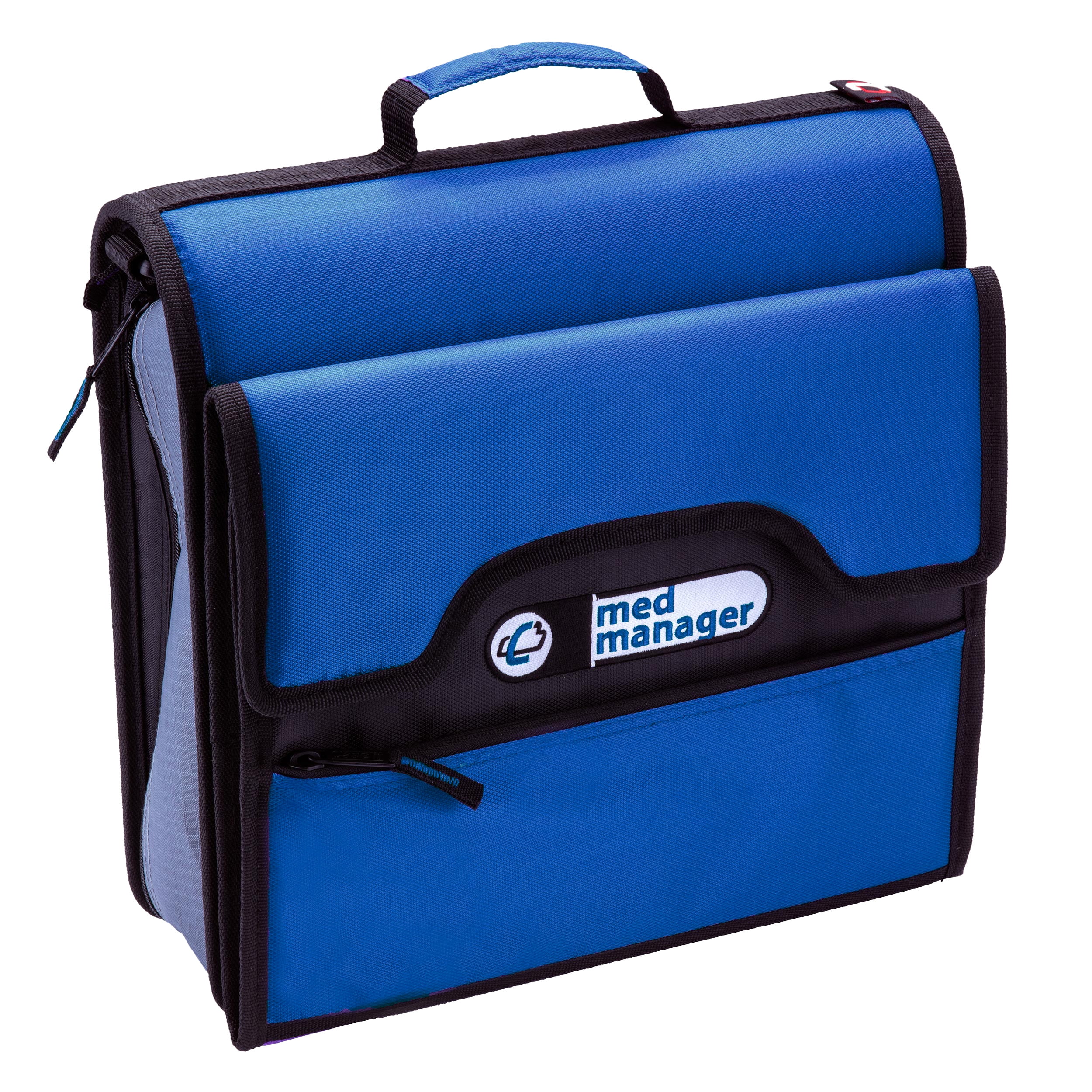 MED MANAGER w/removable file folder by Case It, MM315, Blue