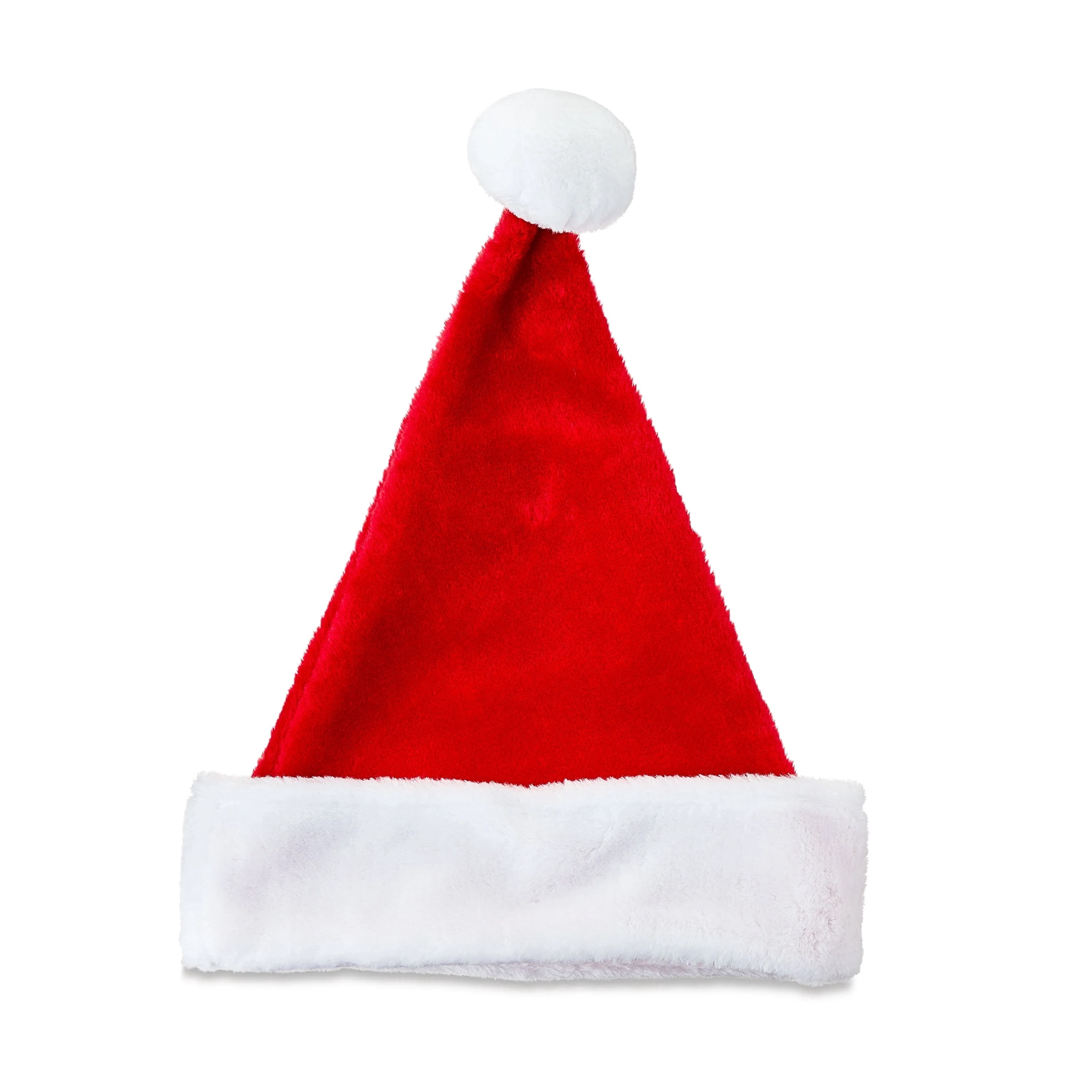 Medium Plush Santa Hat, Red and White, 16", by Holiday Time