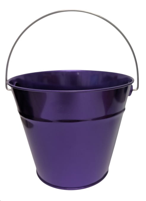 Purple Tin Pail with Handle Party Favor, by Way To Celebrate