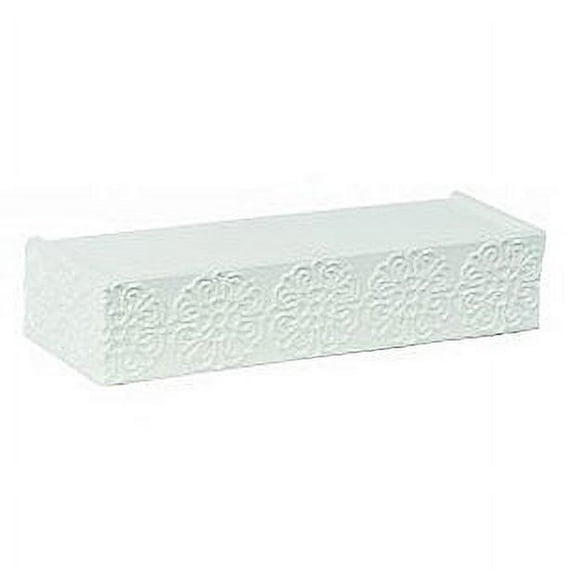 MEDALLION White 12inch Ledges set of 2 by Burnes Level-Line trade