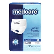 MEDCARE Maximum Absorbency Adult Protective Underwear, Unisex Incontinence Pull-Up Pants, XL 30 Count, Leak-Proof Overnight Defense