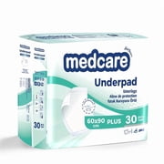 MEDCARE Plus Premium Disposable Underpads, 23.6" x 35.4", 30 Count   5-Layer Hospital-Grade Bed Pads for Incontinence, Puppy Training & Overnight Protection
