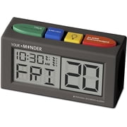 FSA/HSA MEDCENTER Your Minder Voice Record & Alarm Clock   Loud, Easy-to-Set Custom Voice Recording for Medication Alerts, Multicolor, 0.30 Pound