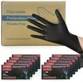thumbnail image 1 of MEDELIM Disposable Nitrile Gloves: Latex & Powder-Free, Textured, Food-Safe, Black, Small, 1000 Count, 1 of 7