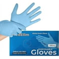 thumbnail image 1 of MEDELIM Latex-Free Nitrile Disposable Gloves, Medium, Blue, 100 Count, 1 of 7