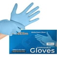 thumbnail image 1 of MEDELIM Powder-Free Nitrile Medical Exam Gloves, 5mil, Blue (Large (Pack of 100)), 1 of 7
