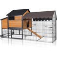 MEDHEHOO Ultimate Chicken Coop Spacious 85" Metal Frame Chicken House