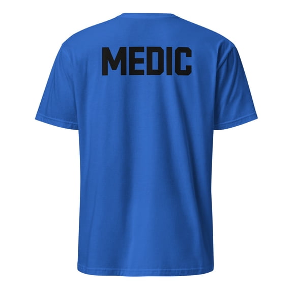 MEDIC Staff Uniform Tee - BACK Design (Royal, L)
