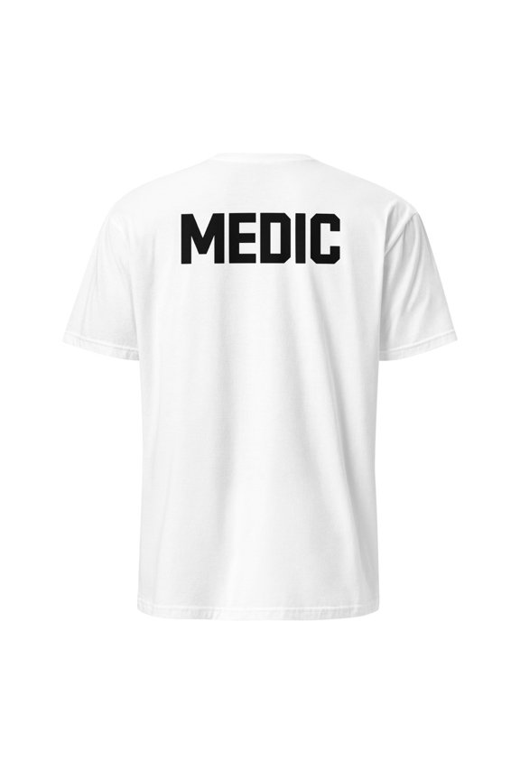 MEDIC Staff Uniform Tee - BACK Design (White, S)