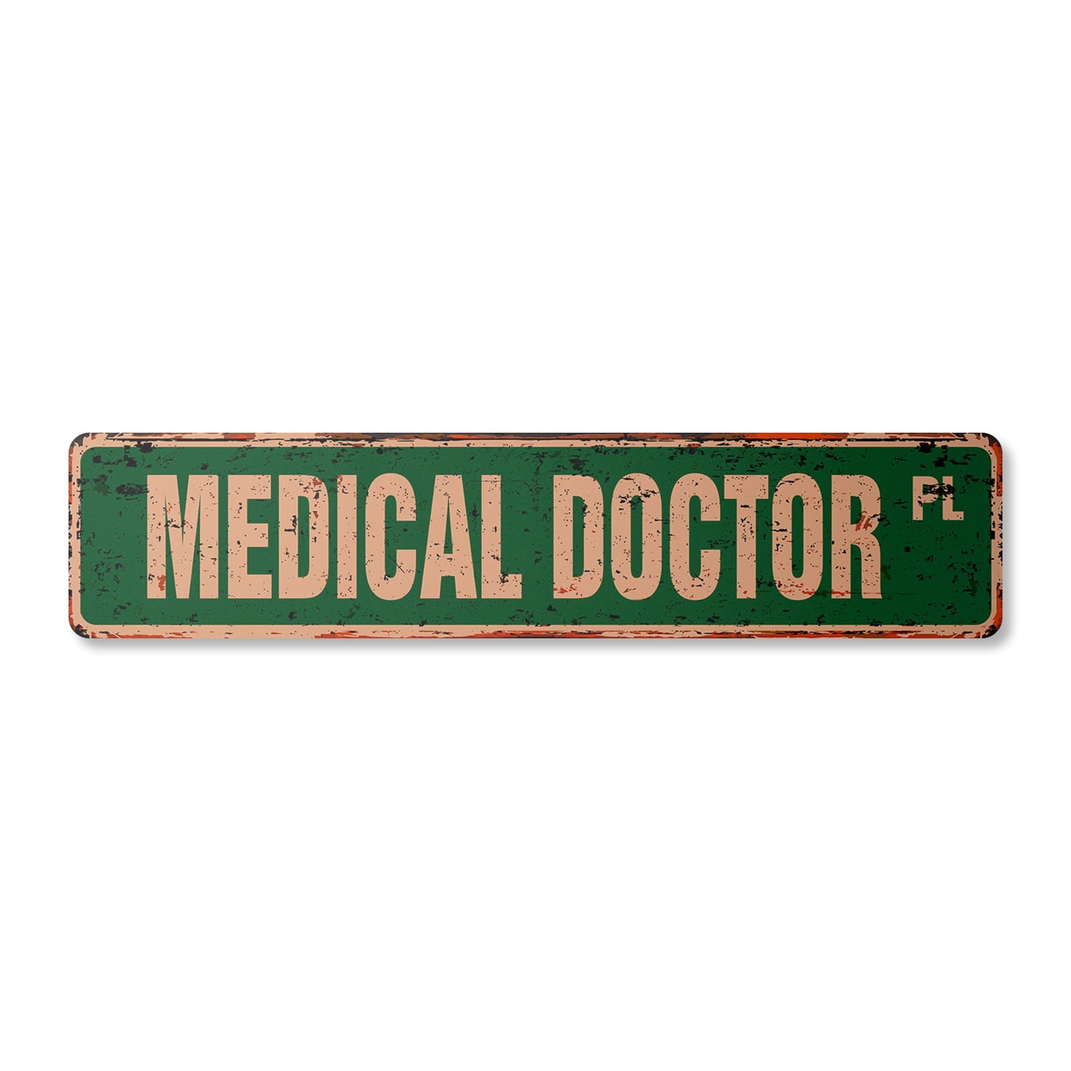 MEDICAL DOCTOR Vintage Aluminum Street Sign hospital clinic emergency ...