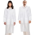 thumbnail image 1 of Medical Nation 30 Pack Disposable Lab Coats - White Lab Coat with Pockets, Knee Length, Lab Coat Women and Men | Perfect For Use in Hospitals, Pharmacies, Labs, Clinics, Painting, at Home | 2X-Large, 1 of 8