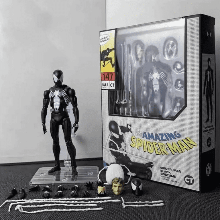 MEDICOM Mafex No. 147 Black Costume Symbiote Spider Boy