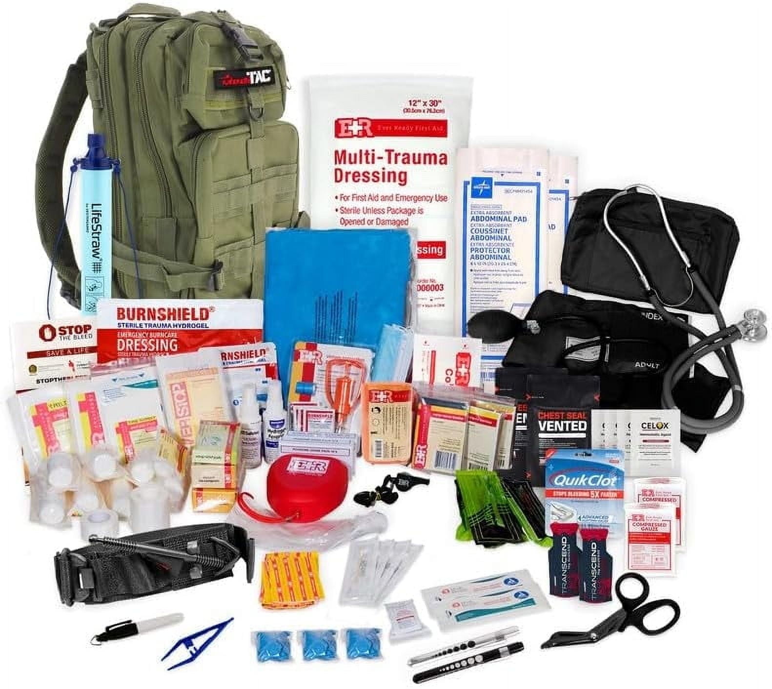 MEDITAC Rucksack Trauma Kit Feat. Tight Bandage, Chest Seal, Israeli ...