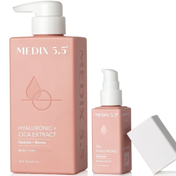 MEDIX 5.5 Hyaluronic Acid Body Cream + 3% Hyaluronic Booster Serum Set