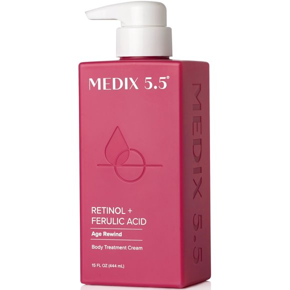 MEDIX 5.5 Retinol + Ferulic Acid Anti Aging Body Cream 15 Fl Oz