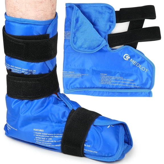 LotFancy Foot Ankle Ice Pack Wrap, Hot Cold Therapy , Large Reusable Gel Ice Pack