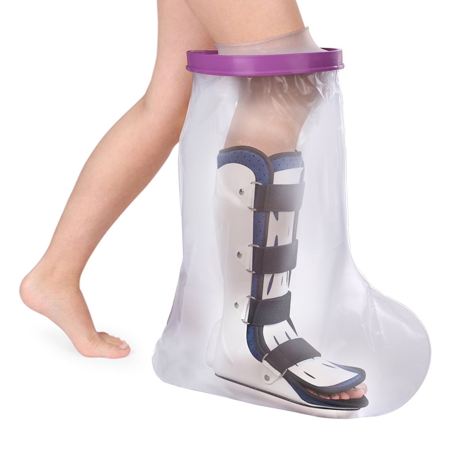 MEDOTS Purple Adult Extra Wide Half Leg Cover Protector for Shower ...