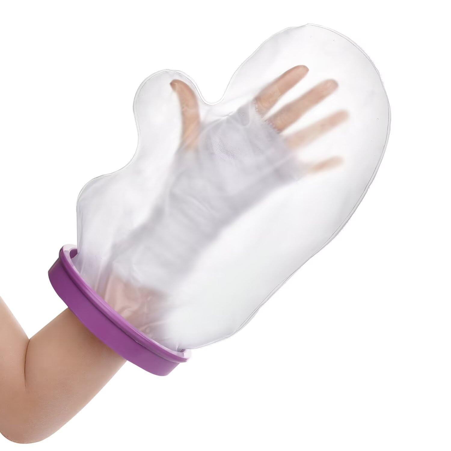 MEDOTS Purple Adult Hand Cover Protector for Shower Reusable 100% ...
