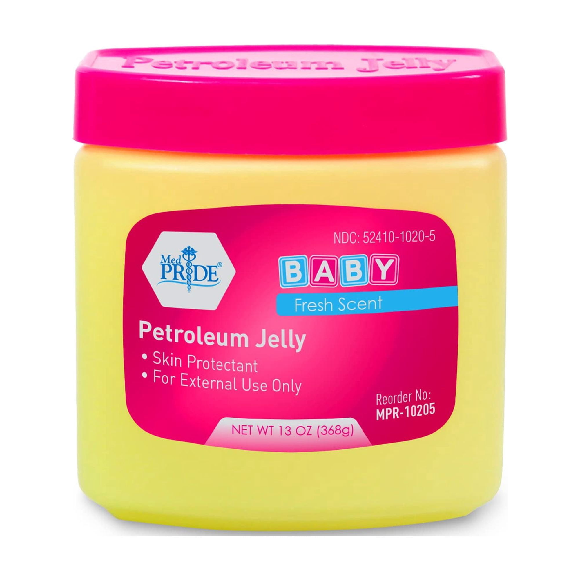 MEDPRIDE Baby Petroleum Jelly 13 Ounce Pink – Moisturizes & Protects ...