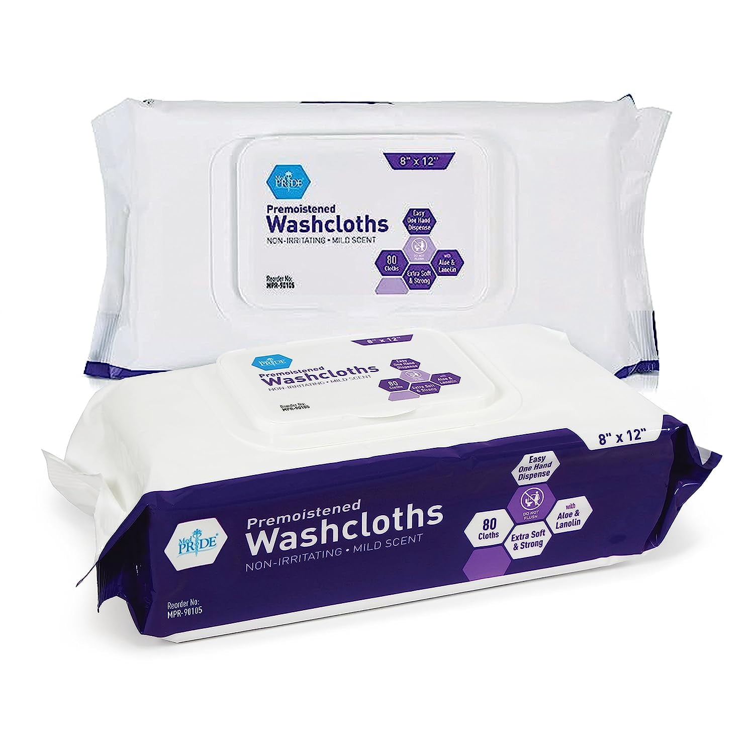 MEDPRIDE Disposable Washcloths for Adults Wet Wipes for Sensitive Skin