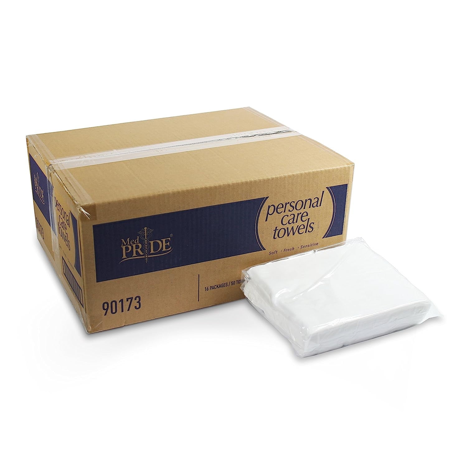 MEDPRIDE Dry Disposable Washcloths for Adults Hygiene Essentials, 8 x 13 800-Count