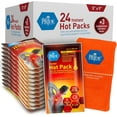 thumbnail image 1 of MEDPRIDE Instant Hot Packs Disposable for Pain Relief, Activates Instantly, 5in X 9in (24-Pack), Includes 3 Fabric Wraps, 1 of 5