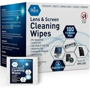 MEDPRIDE Lens Wipes Anti Fog, Anti-Static Screen & Eyeglass Cleaning Wipes, 100-Pack