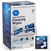MED PRIDE Anti-Fog Lens Wipes & Screen Wipes   200 Count Premoistened, Anti-Static, Quick-Dry Lens & Screen Cleaner Wipes for Eyeglasses & Electronics