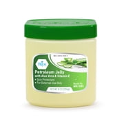 MED PRIDE Petroleum Jelly 8 oz with Aloe Vera & Vitamin E Healing Jelly for Dry Skin, Burns, Rashes, Chapped Lips & Diaper Rash Skin Care