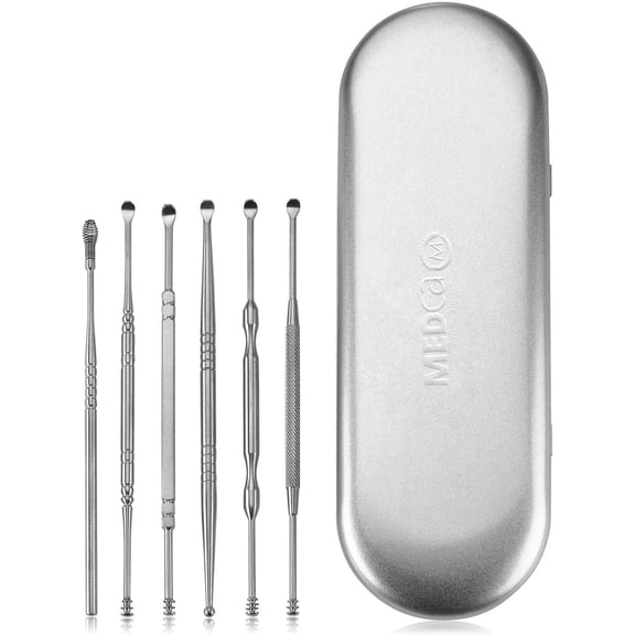 MEDca 6-Piece Stainless Steel Ear Wax Removal Kit