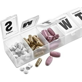 MEDca 7-Day Pill Organizer Set, Multicolor, 2 Pack