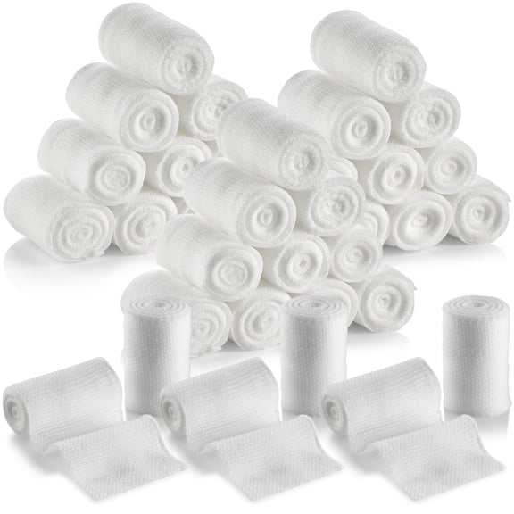MEDca Bandage Rolls 36 Count, 2" x 4.1 Yds Medical Grade Gauze