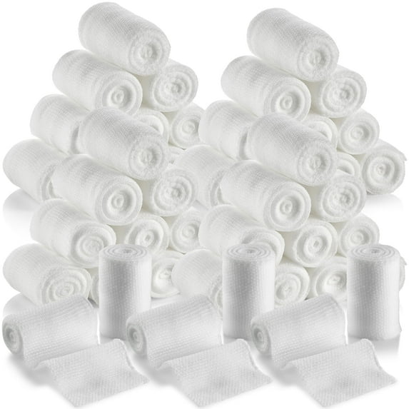 MEDca Bandage Rolls 48 Count, 2" x 4.1 Yds Medical Grade Gauze