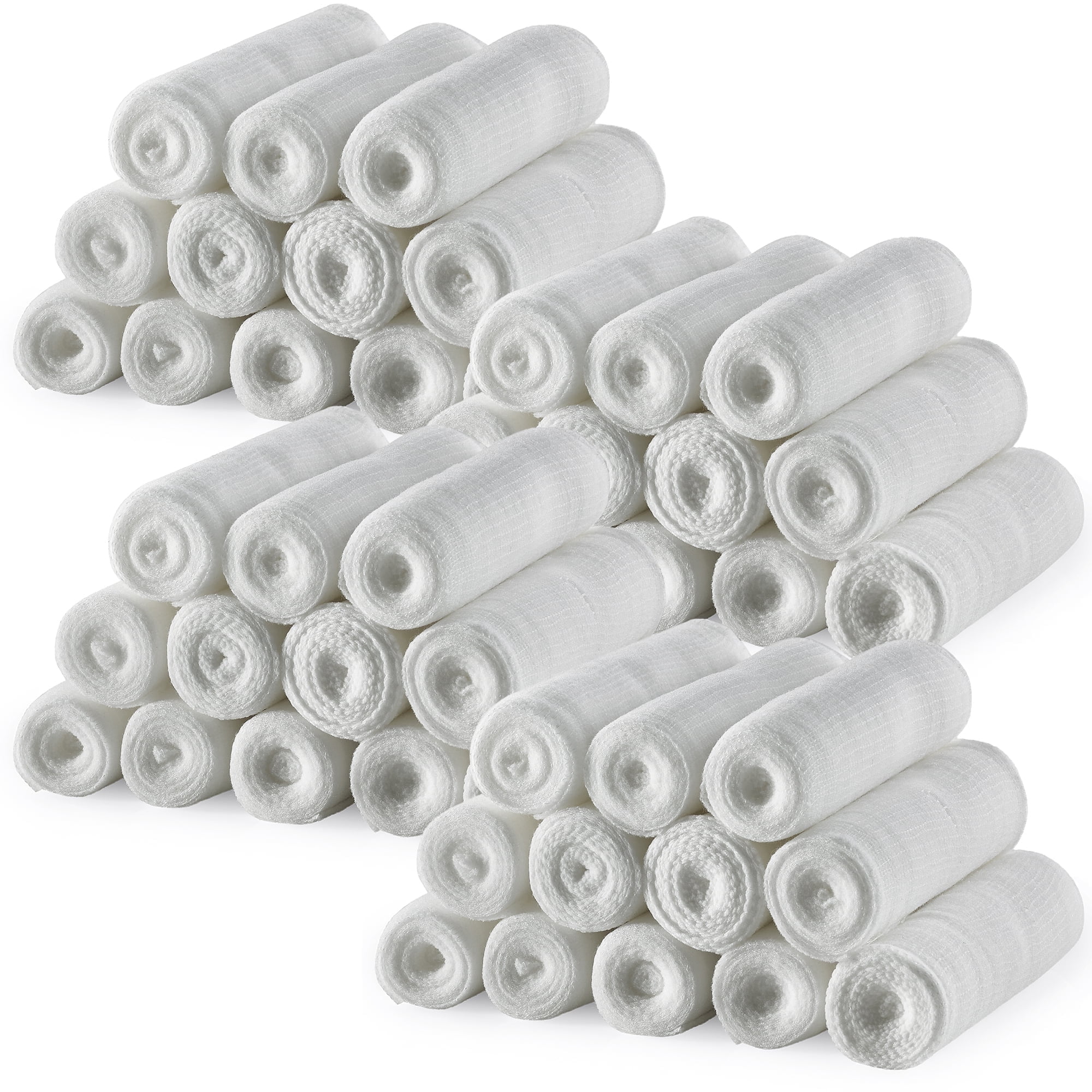 MEDca Bandage Rolls 48 Count, 4" x 4.1 Yds Medical Grade Gauze