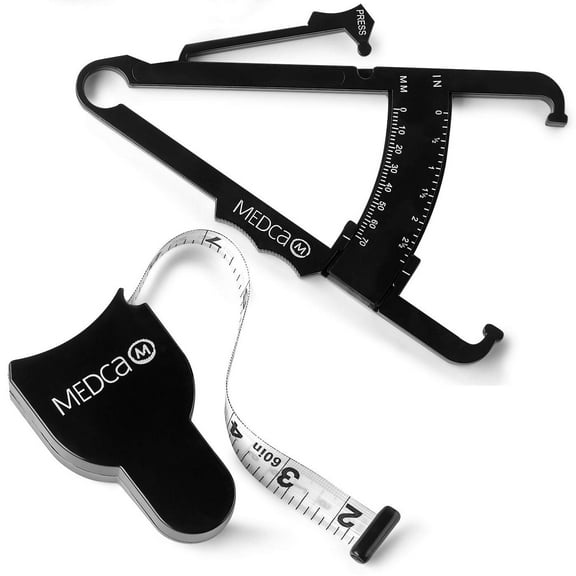 MEDca Body Fat Caliper Measuring Tape Body Skin Fold Body by MEDca