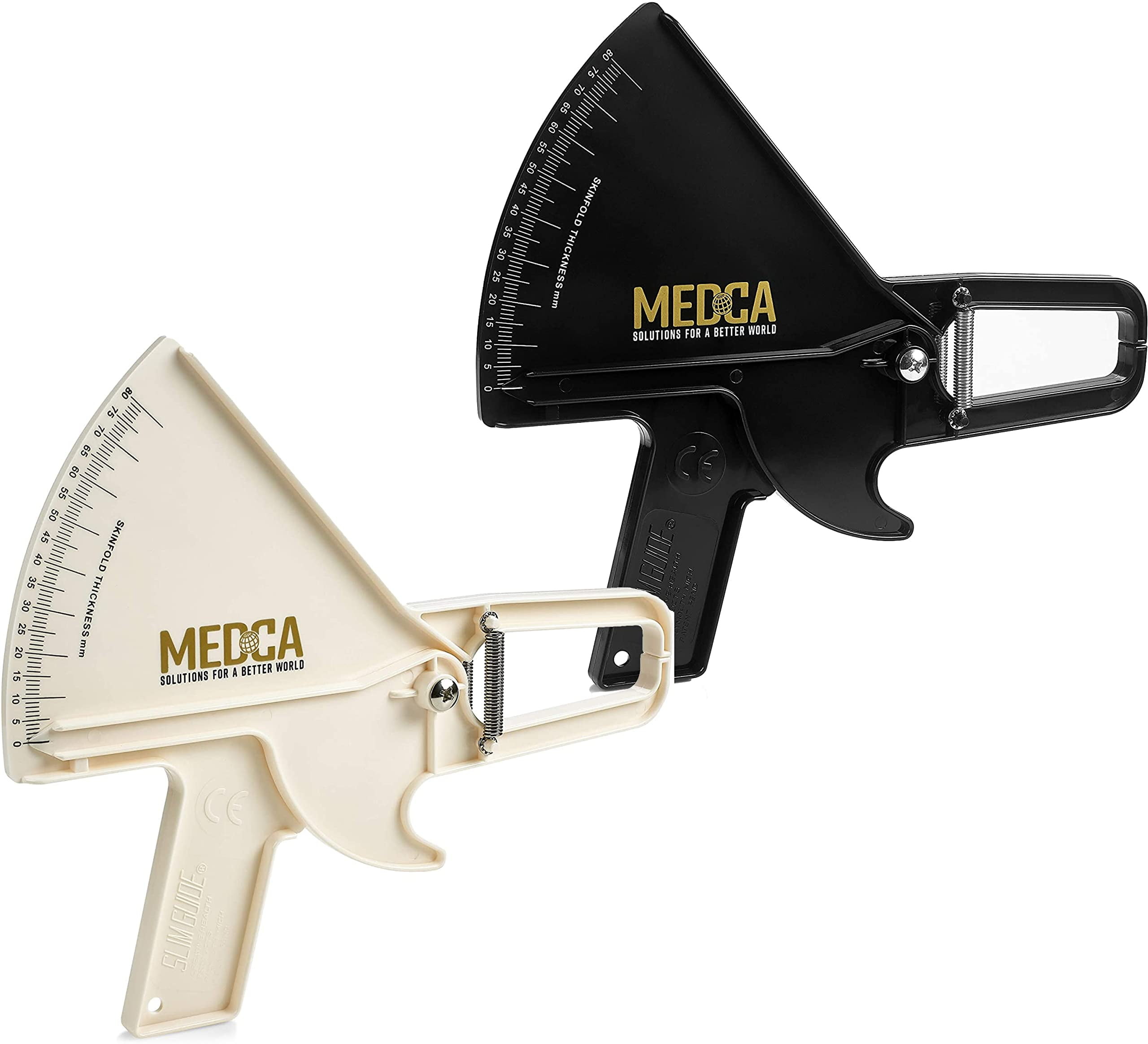MEDca Pro Skinfold Caliper & Body Measurement Tape Precision Unisex Body  Fat Tool - Plastic 