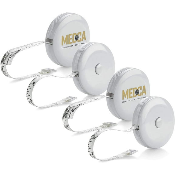 MEDca Body Tape Measure -(4-Pack) Measuring Tape Fat Weight - Plastic