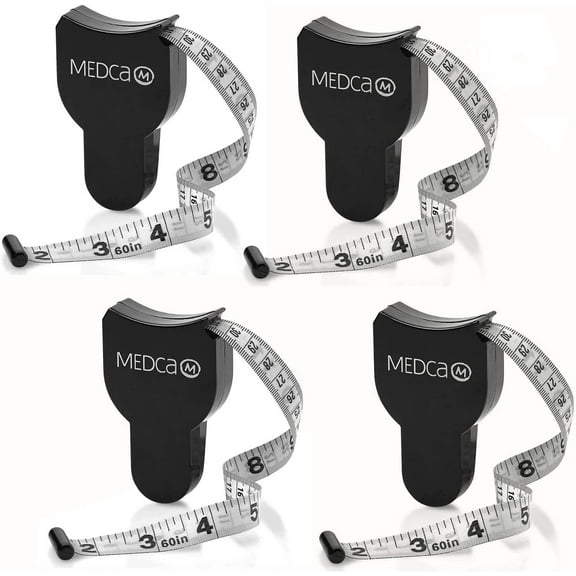 MEDca Body Tape Measure 4 Pack Measuring Tape for Body Fat Measuring Device - Plastic