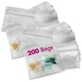 thumbnail image 1 of Pill Pouch Bags - (Pack of 200) 3" x 2.75" - BPA Free, Poly Bag Disposable Zipper Pills Baggies, Daily AM PM Travel Medicine Organizer Storage Pouches, Best Clear Reusable with Write-on Labels, 1 of 10