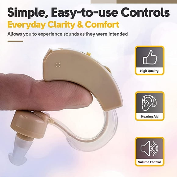 MEDca Digital Behind the Ear Sound Amplifier with Noise Reduction Multicolor