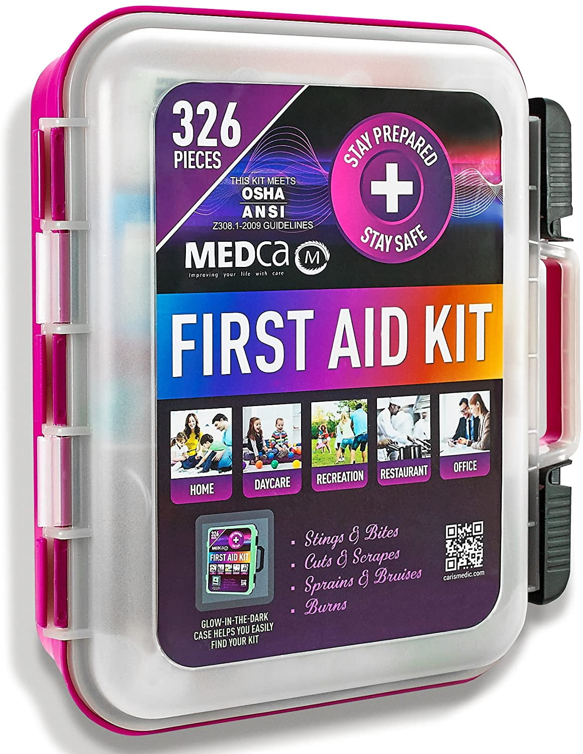 MEDca First Aid Kit Emergency First Aid Kit and Medical Kit Exceeds