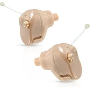 MEDca Hearing Amplifier Ear ITC (Pair)Extra Small Second Generation, Skin