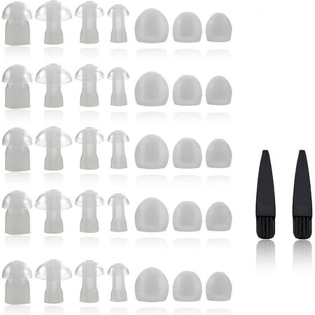 MEDca Hearing Amplifier Ear Tips Replacement Set with Cleaning Brushes, Multicolor